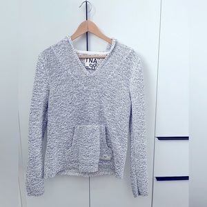 TNA Textured Knit Pullover Clarion Hoodie.